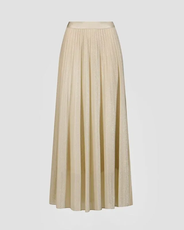 Gonna lunga dorata in tulle da donna Sportalm