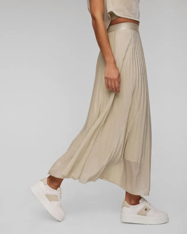 Gonna lunga dorata in tulle da donna Sportalm
