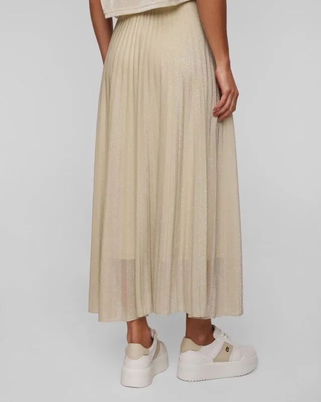 Gonna lunga dorata in tulle da donna Sportalm