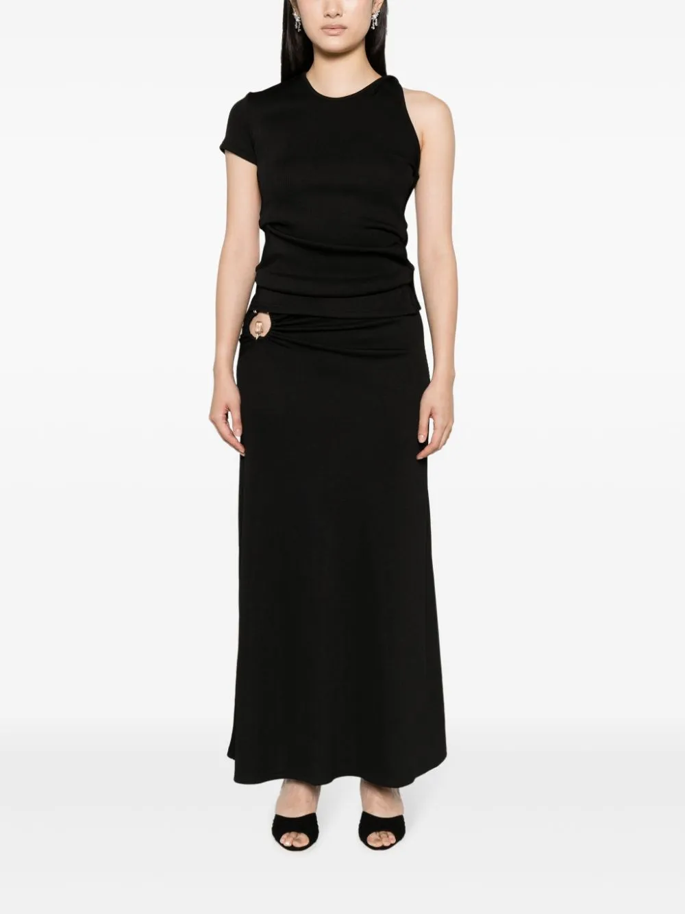 Gonna lunga svasata Orbit in nero - donna