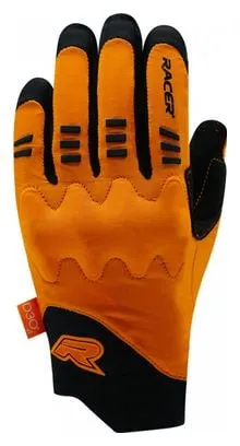 Guanti Lunghi Racer Guanti Velo Mixte D3O Rock 3 Nero / Arancio
