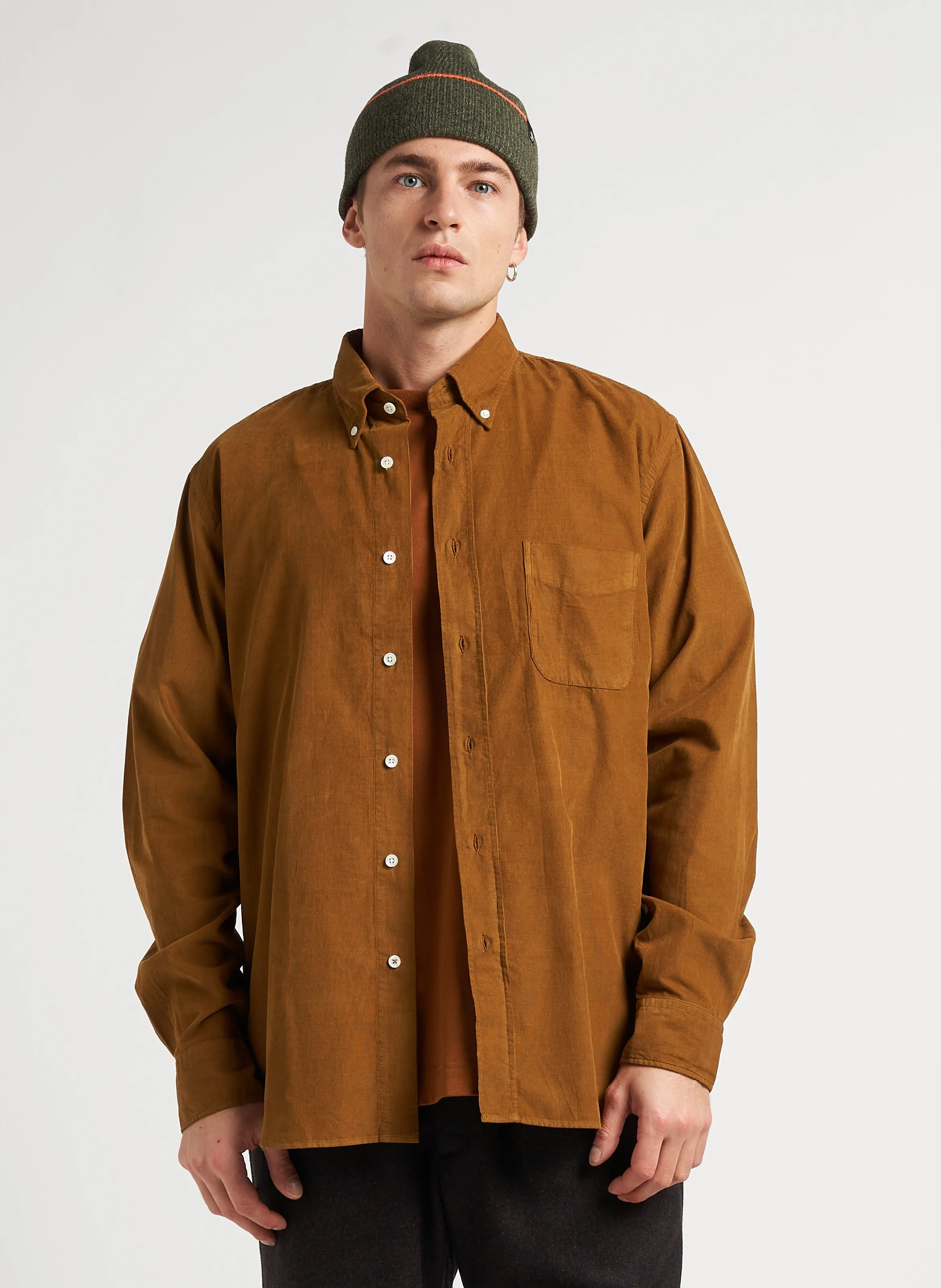  HARTFORD   PITT PAT - Camicia collo classico in cotone | Marrone