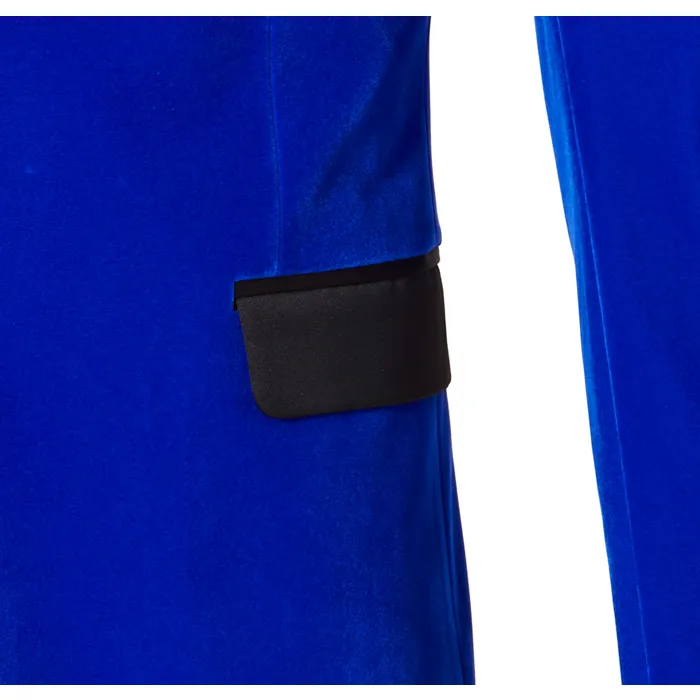 Henk ter Horst Giacca in velluto blu cobalto