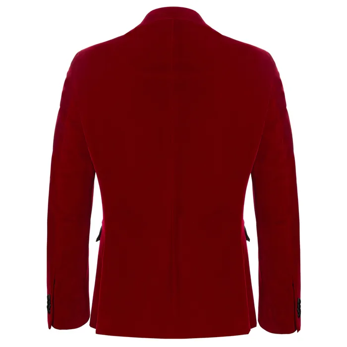 Henk ter Horst Giacca in velluto rosso