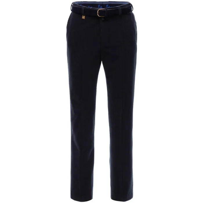 Henk ter Horst pantaloni Trelana in lana elasticizzata a coste Blu grigio