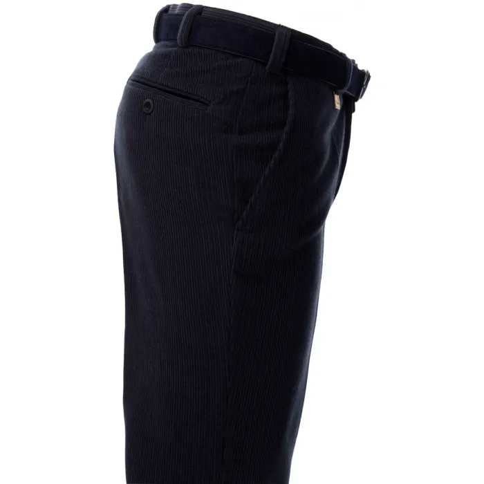 Henk ter Horst pantaloni Trelana in lana elasticizzata a coste Blu grigio