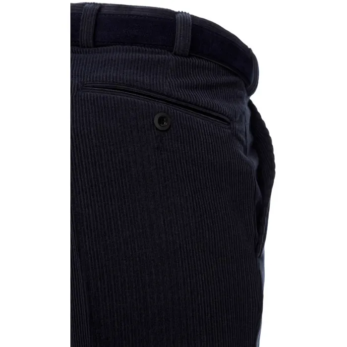 Henk ter Horst pantaloni Trelana in lana elasticizzata a coste Blu grigio