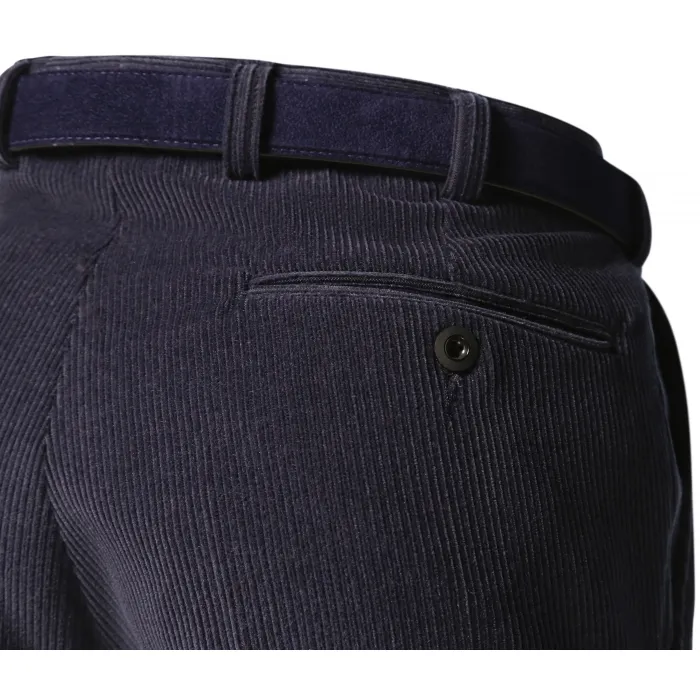Henk ter Horst pantaloni Trelana in lana elasticizzata a coste Blu grigio