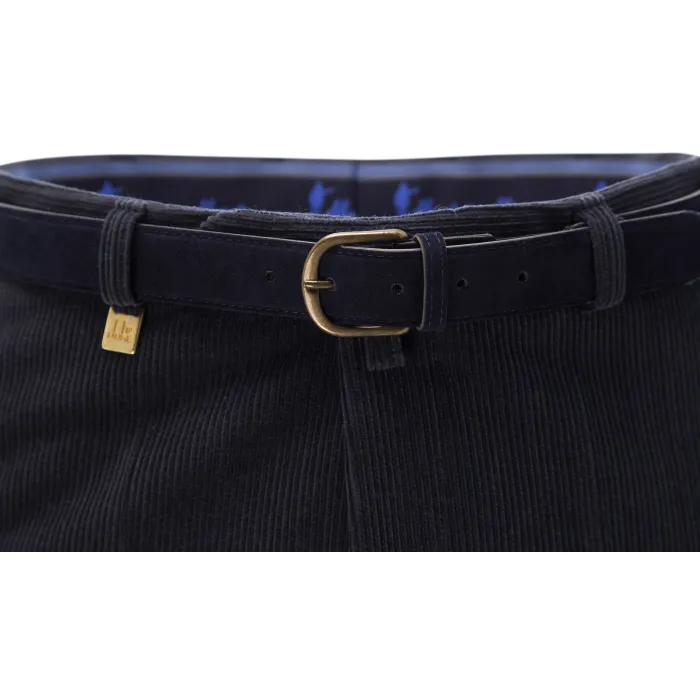 Henk ter Horst pantaloni Trelana in lana elasticizzata a coste Blu grigio