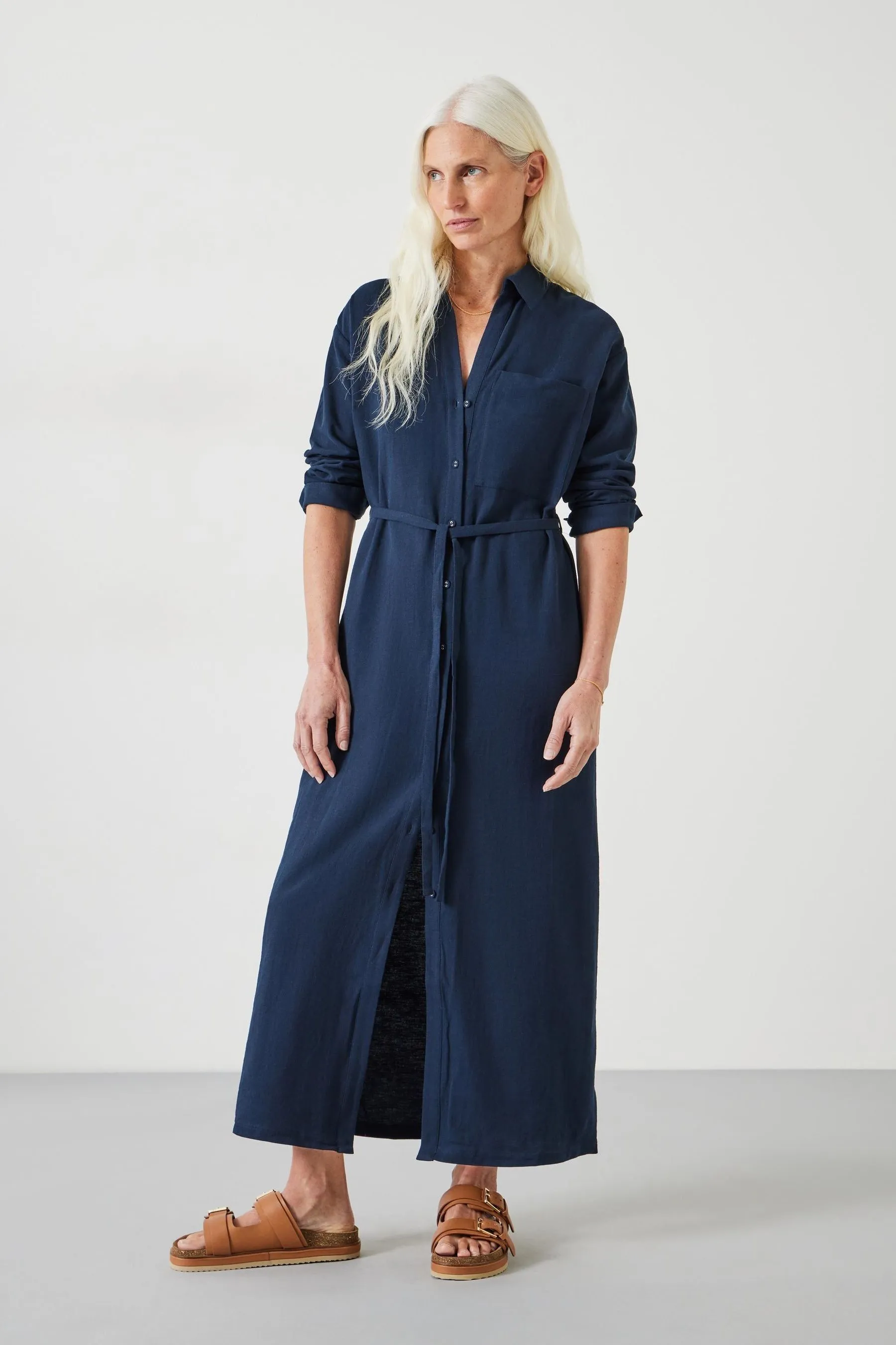 Hush - Florence - Abito chemisier maxi