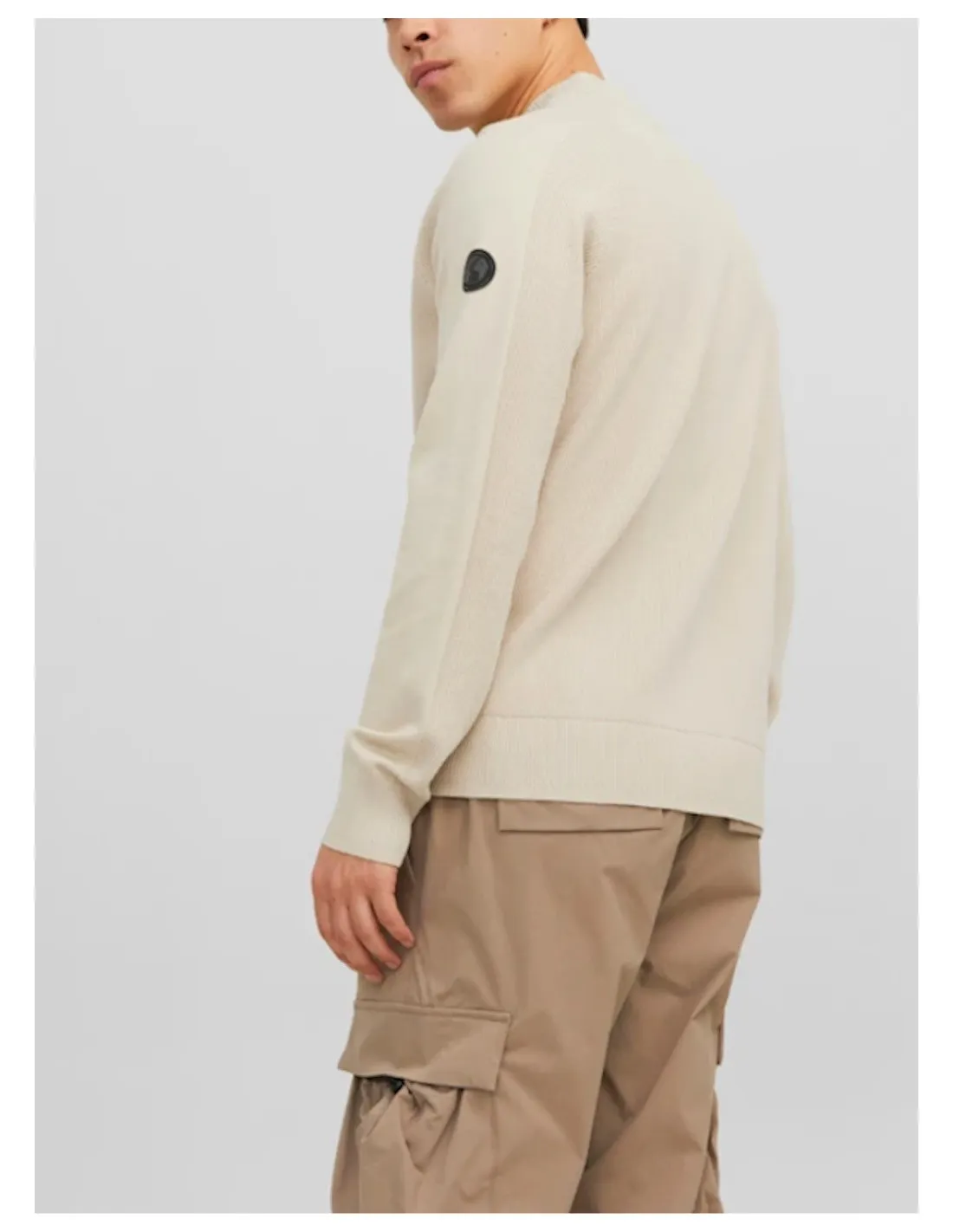 JACK & JONES PULLOVER UOMO,JCOFILO KNIT MOCK NECK