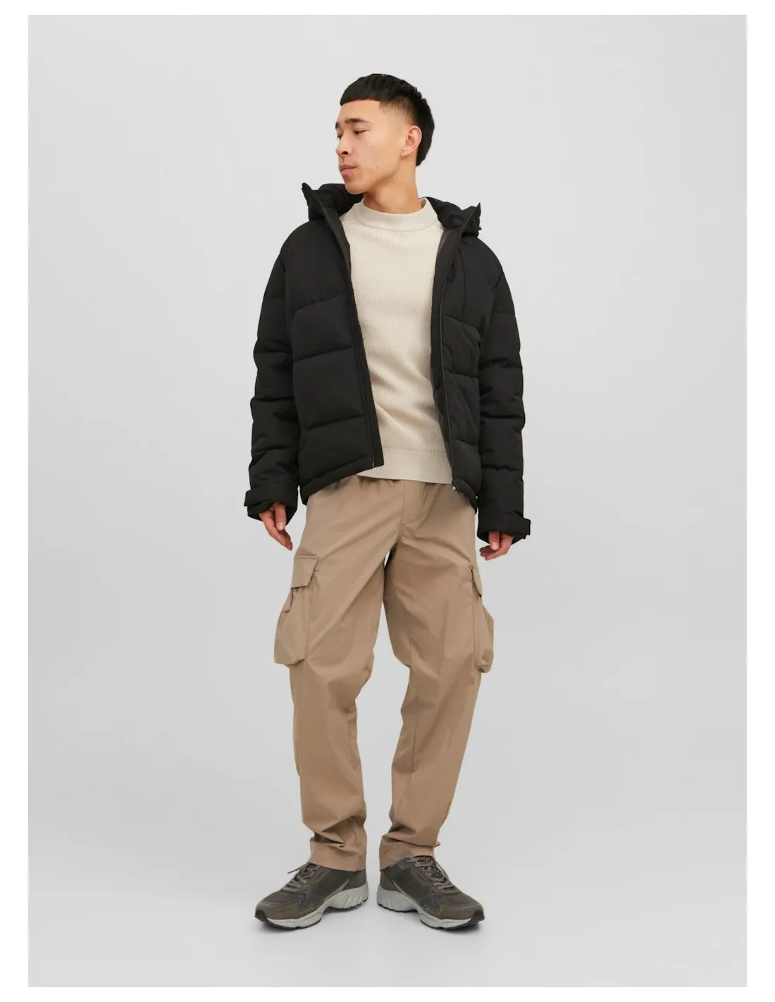 JACK & JONES PULLOVER UOMO,JCOFILO KNIT MOCK NECK