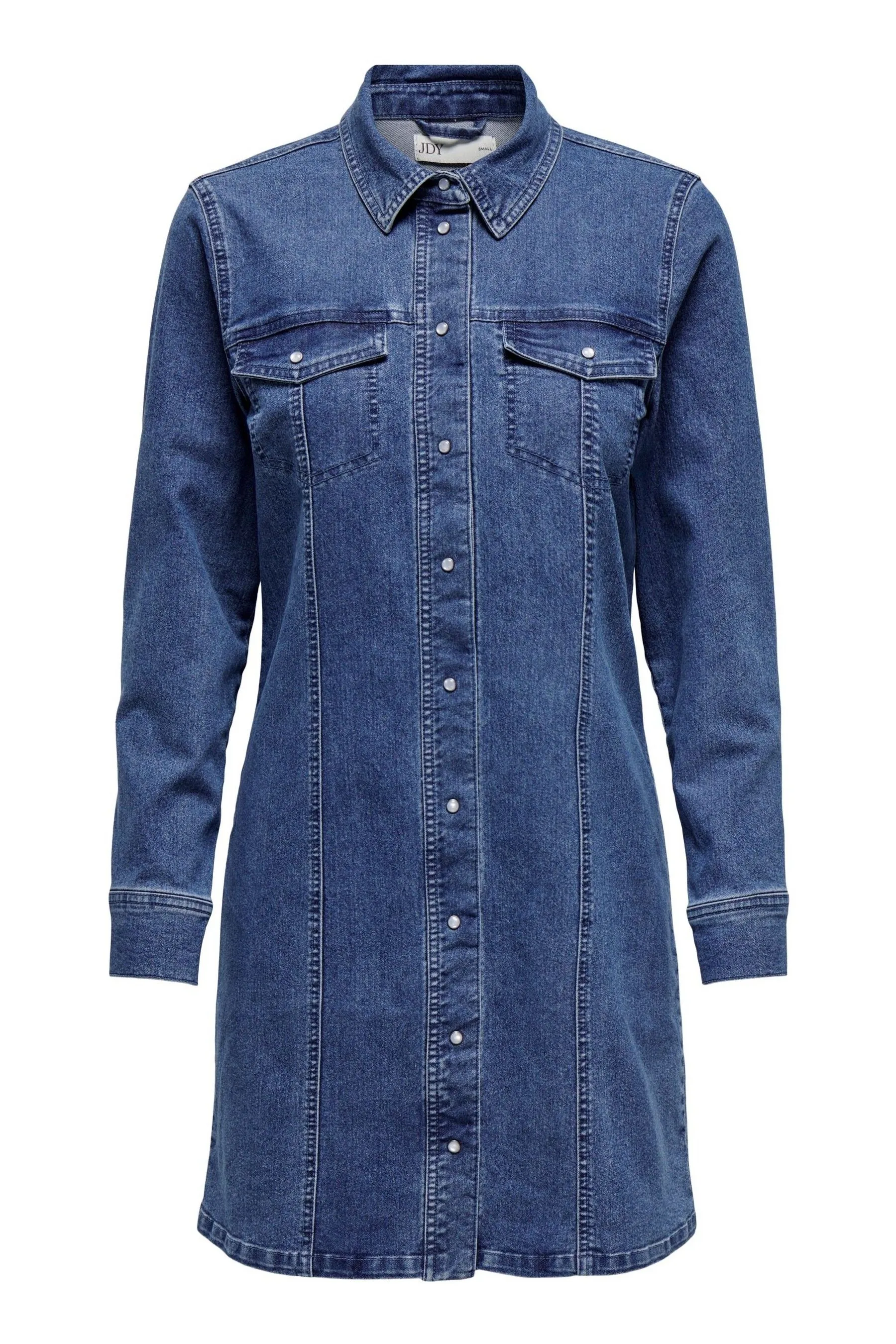 JDY Manica lunga Denim - Abito chemisier
