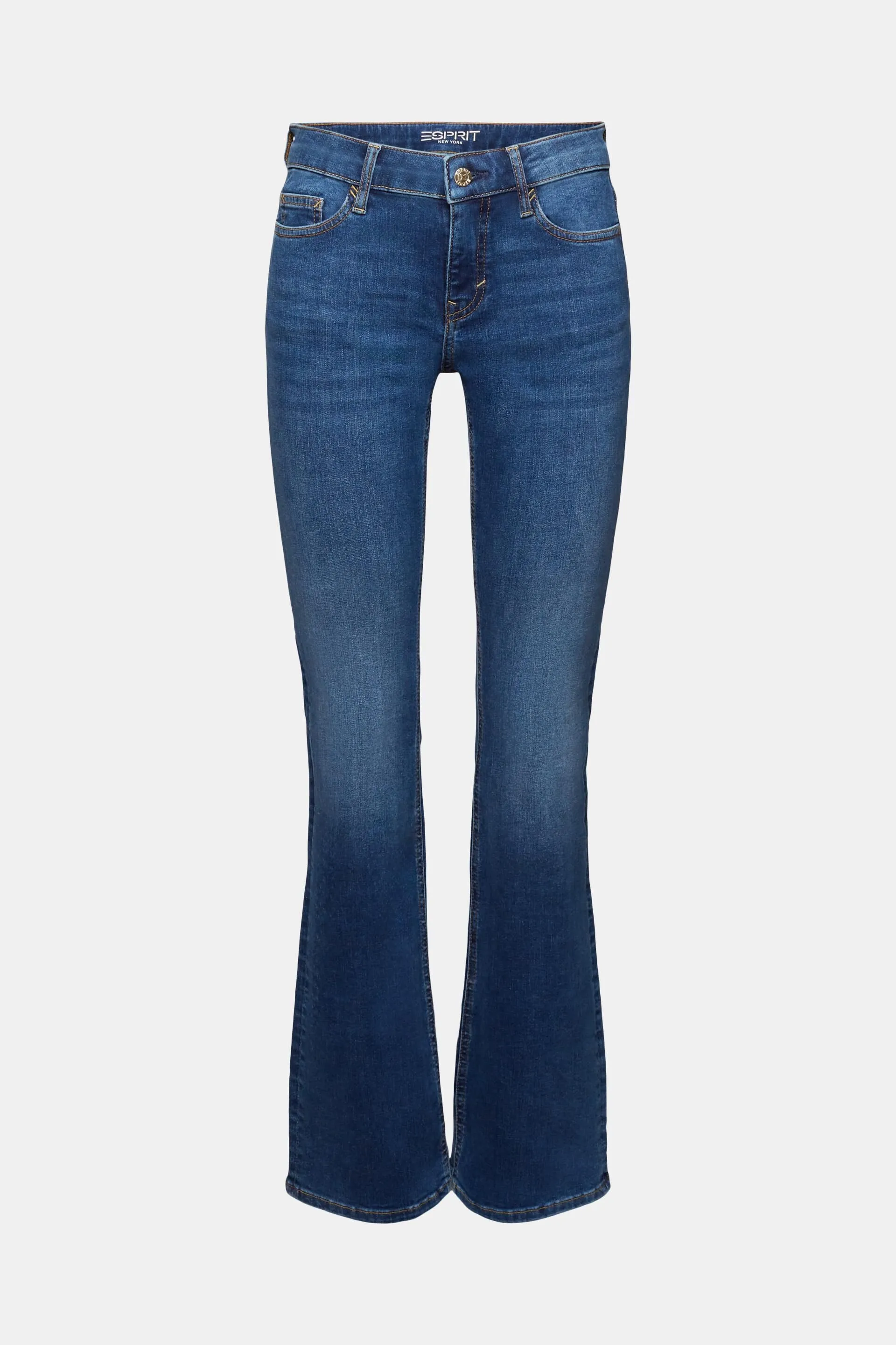 Jeans bootcut a vita media