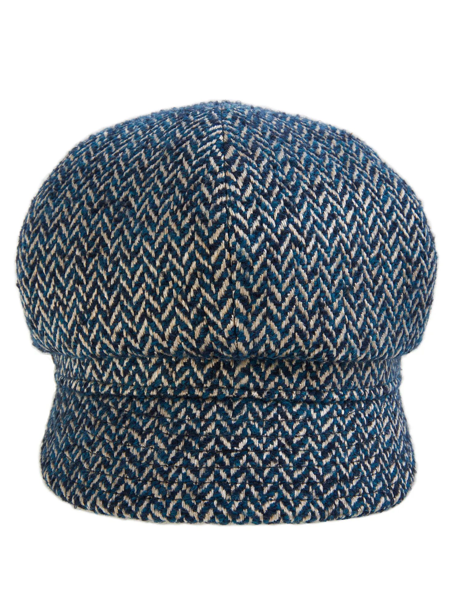 Light blue tweed cap for women