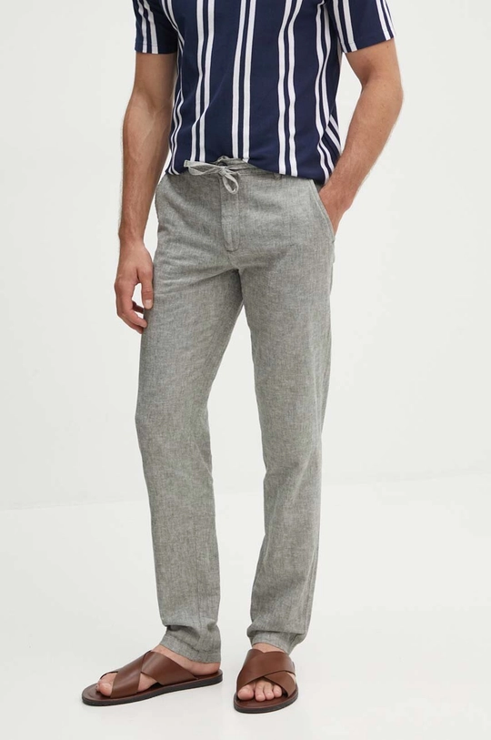 Lindbergh pantaloni in lino misto