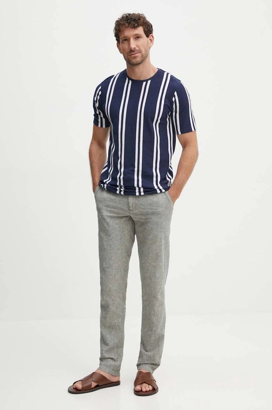 Lindbergh pantaloni in lino misto