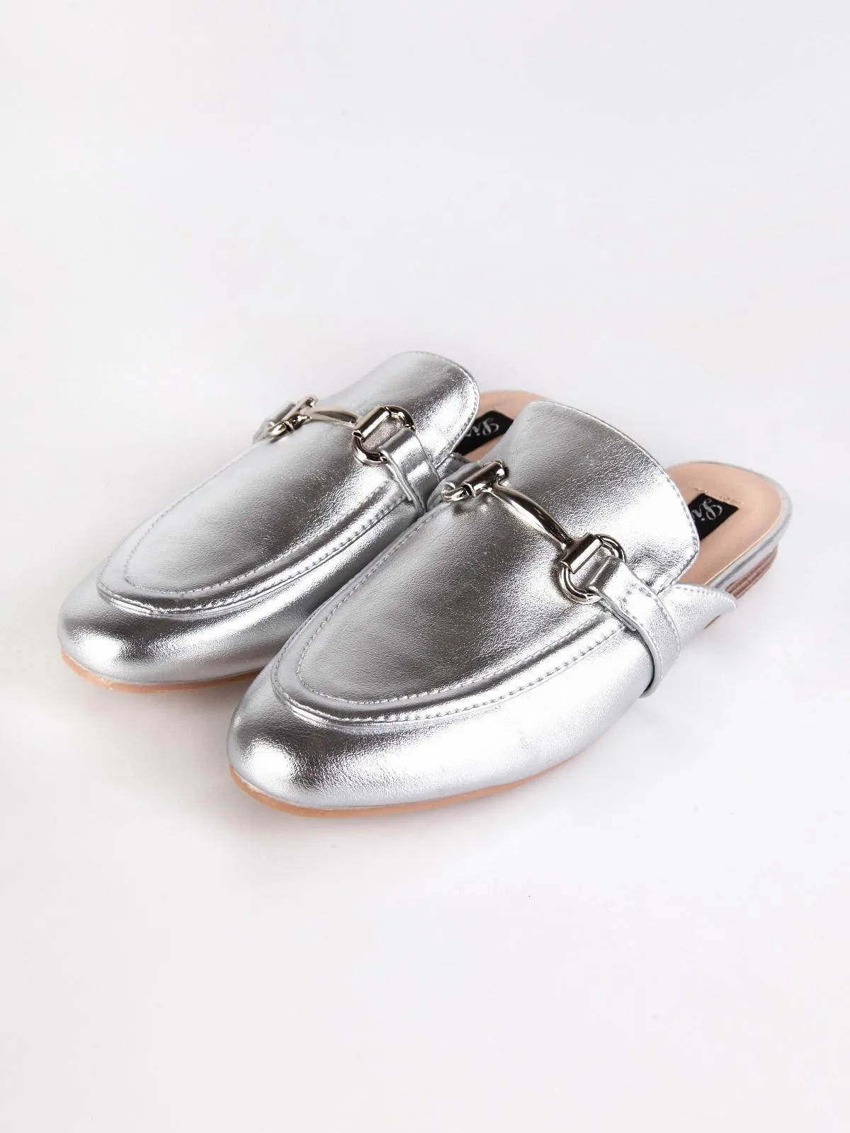 Lisa-W Sabot en similicuir avec pince  argent