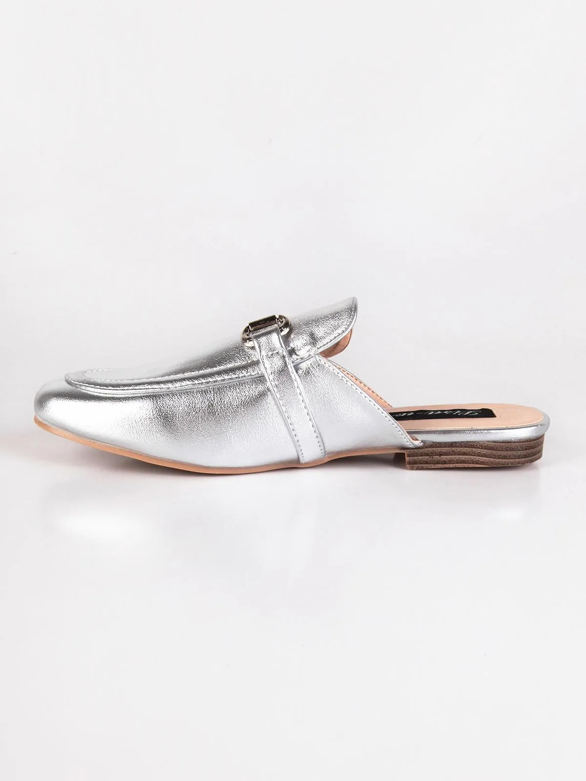 Lisa-W Sabot en similicuir avec pince  argent