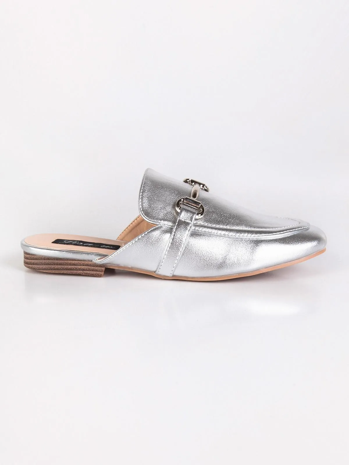 Lisa-W Sabot en similicuir avec pince  argent