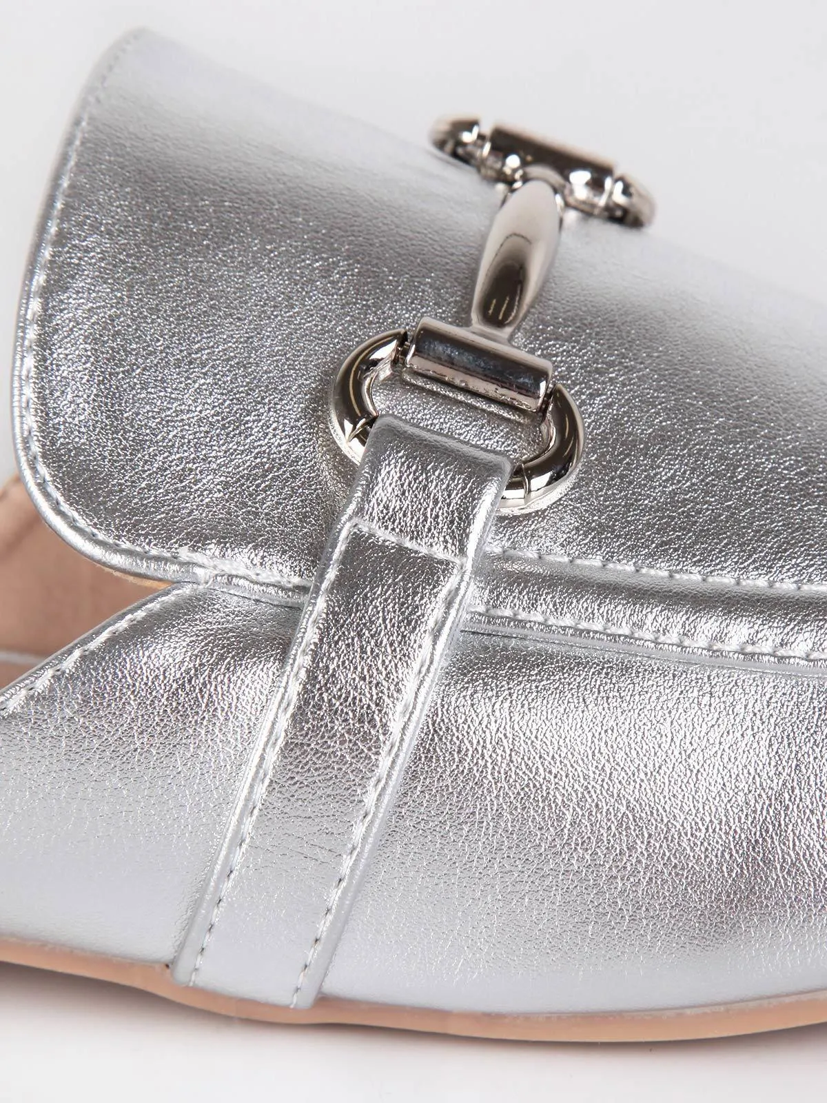 Lisa-W Sabot en similicuir avec pince  argent