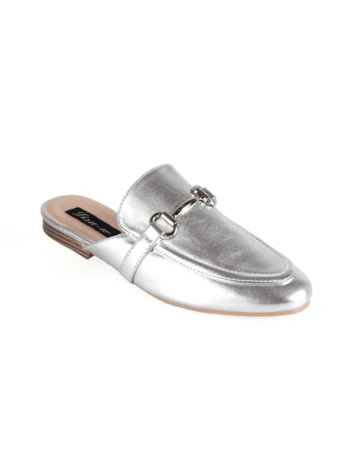 Lisa-W Sabot en similicuir avec pince  argent