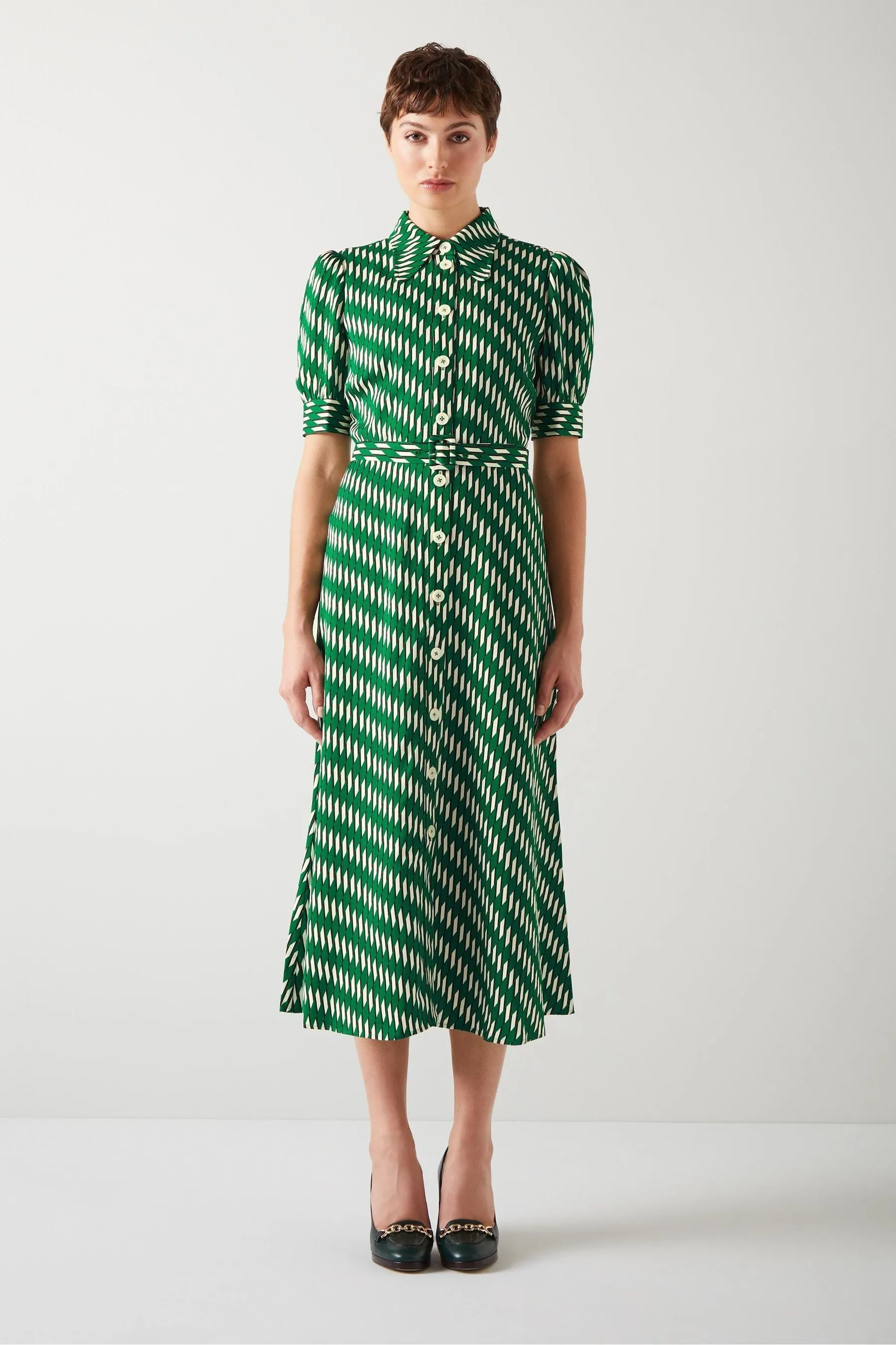 LK Bennett - Valerie Modernist - Abito chemisier con Stampa