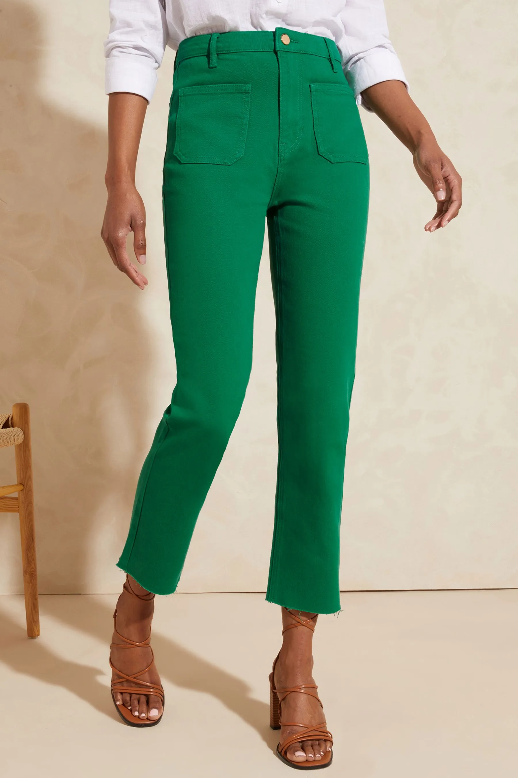 Love & Roses - Jeans slim al polpaccio