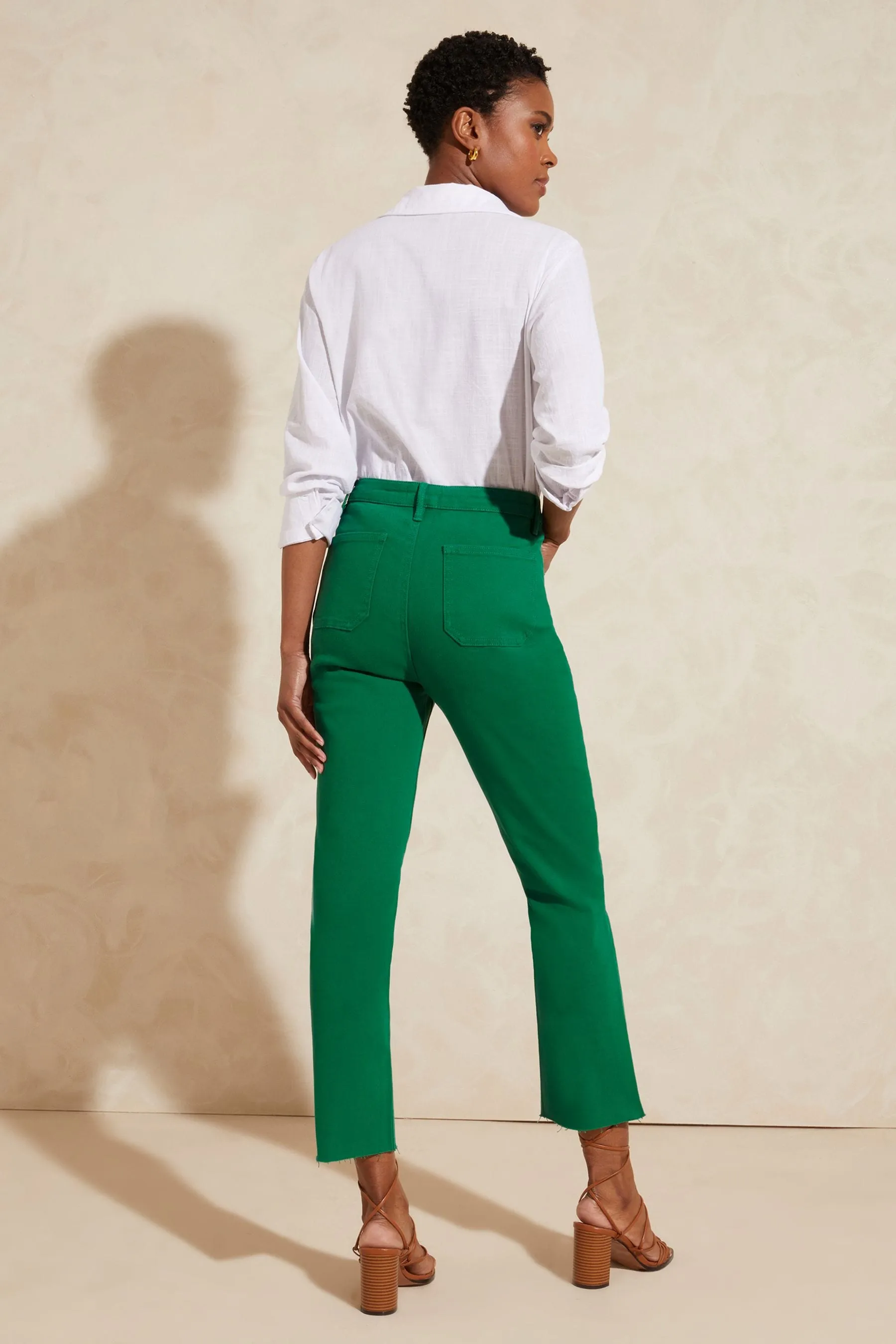 Love & Roses - Jeans slim al polpaccio