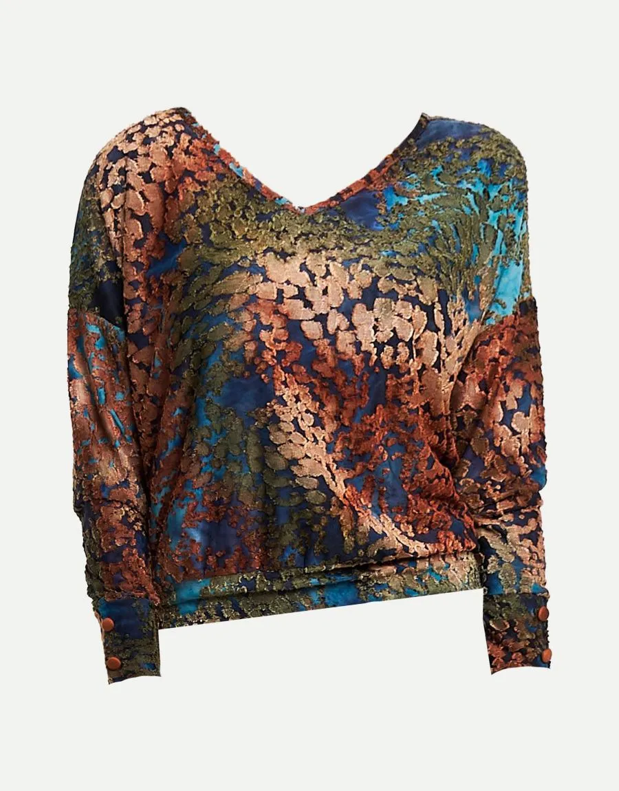 Maglia a poncho dévoré