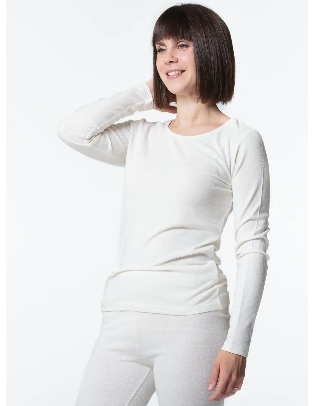 MAGLIA DONNA MANICHE LUNGHE IN SETA BURETTA