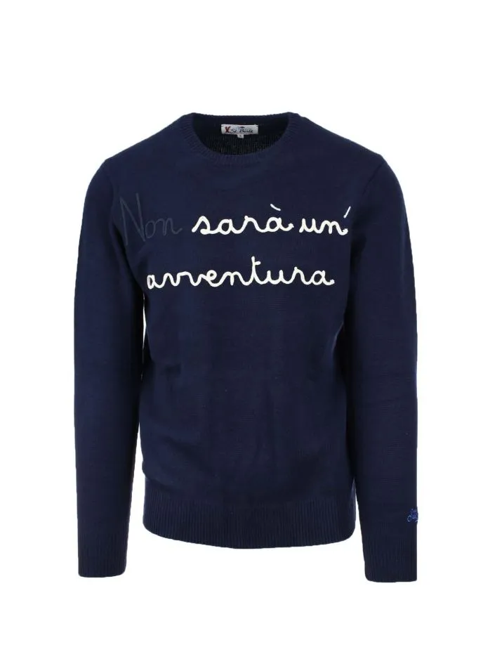 Maglia pullover girocollo in lana Non Sarà Un'avventura