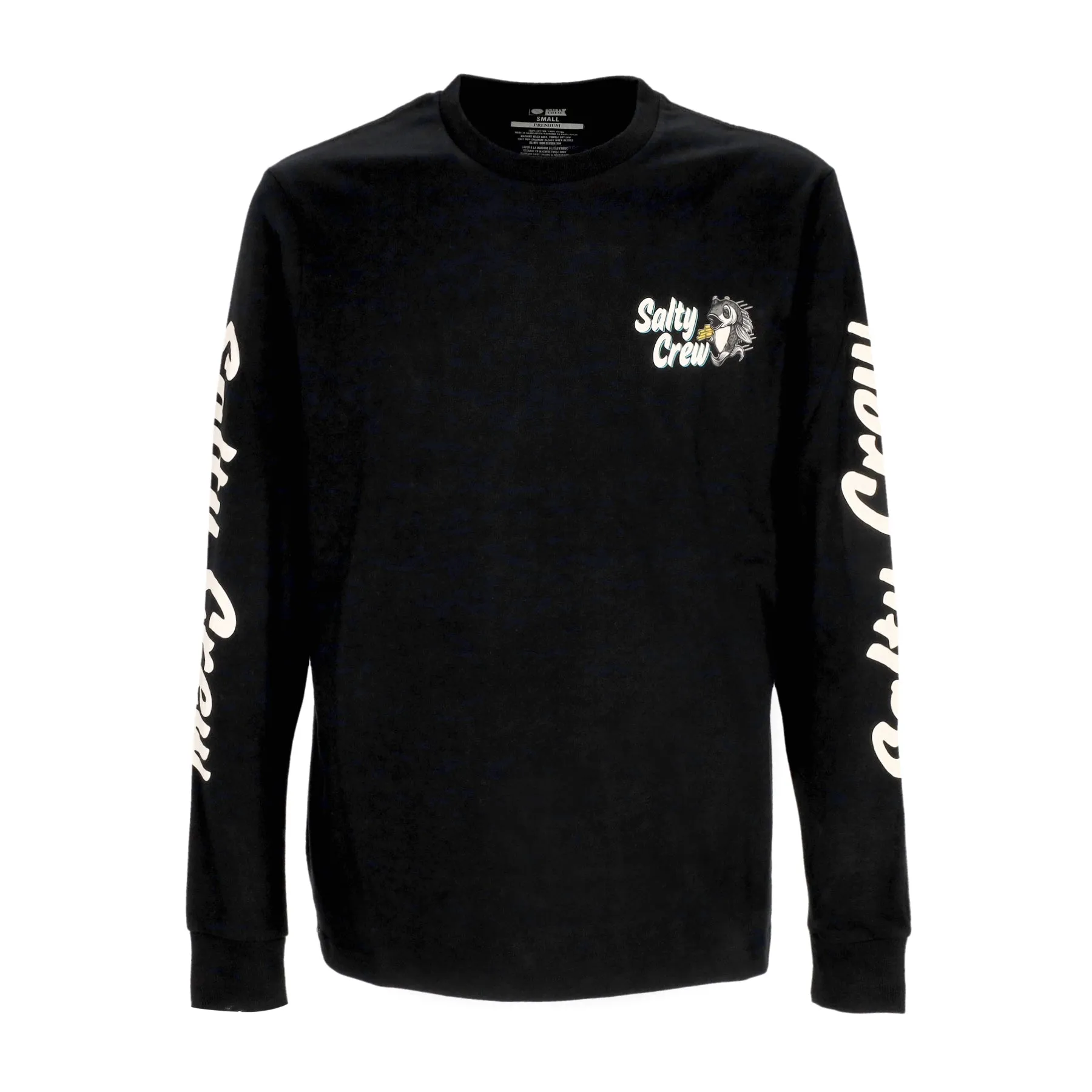 Maglietta Manica Lunga Uomo Fish and Chips Premium L/s Tee Black