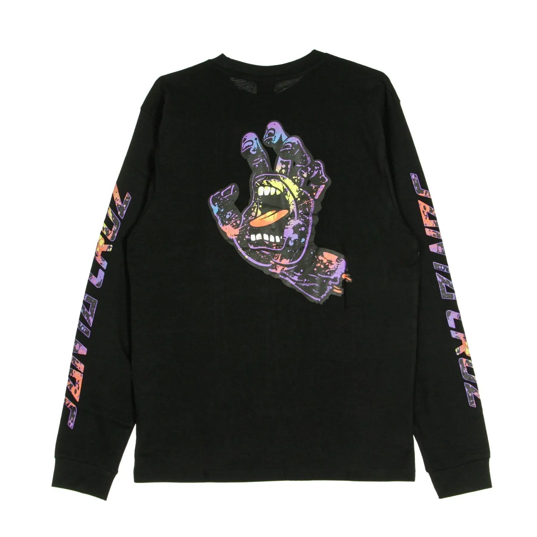 Maglietta Manica Lunga Uomo Hand Splatter L/s Black