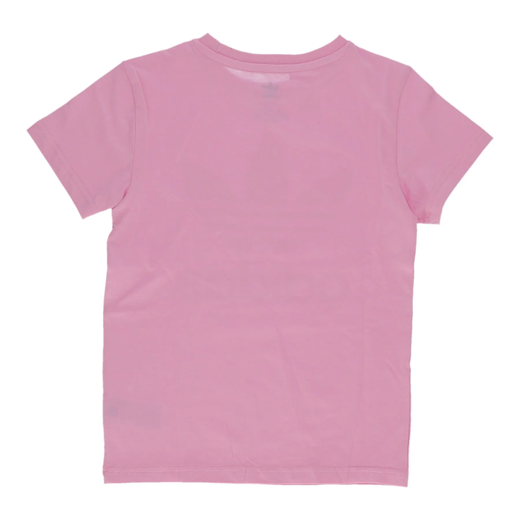 Maglietta Ragazza Trefoil Tee True Pink/white
