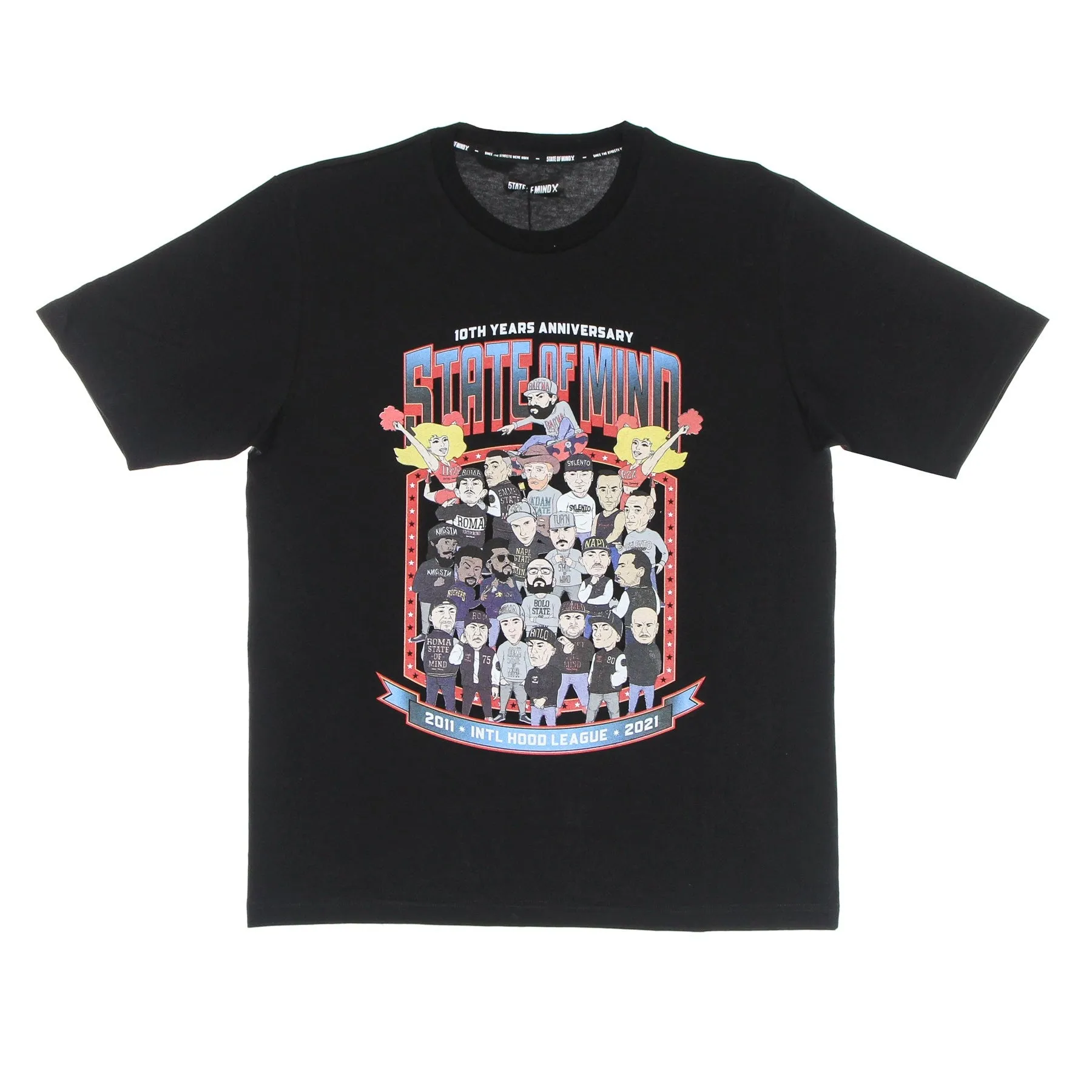 Maglietta Uomo 10th Years Anniversary League Tee Black