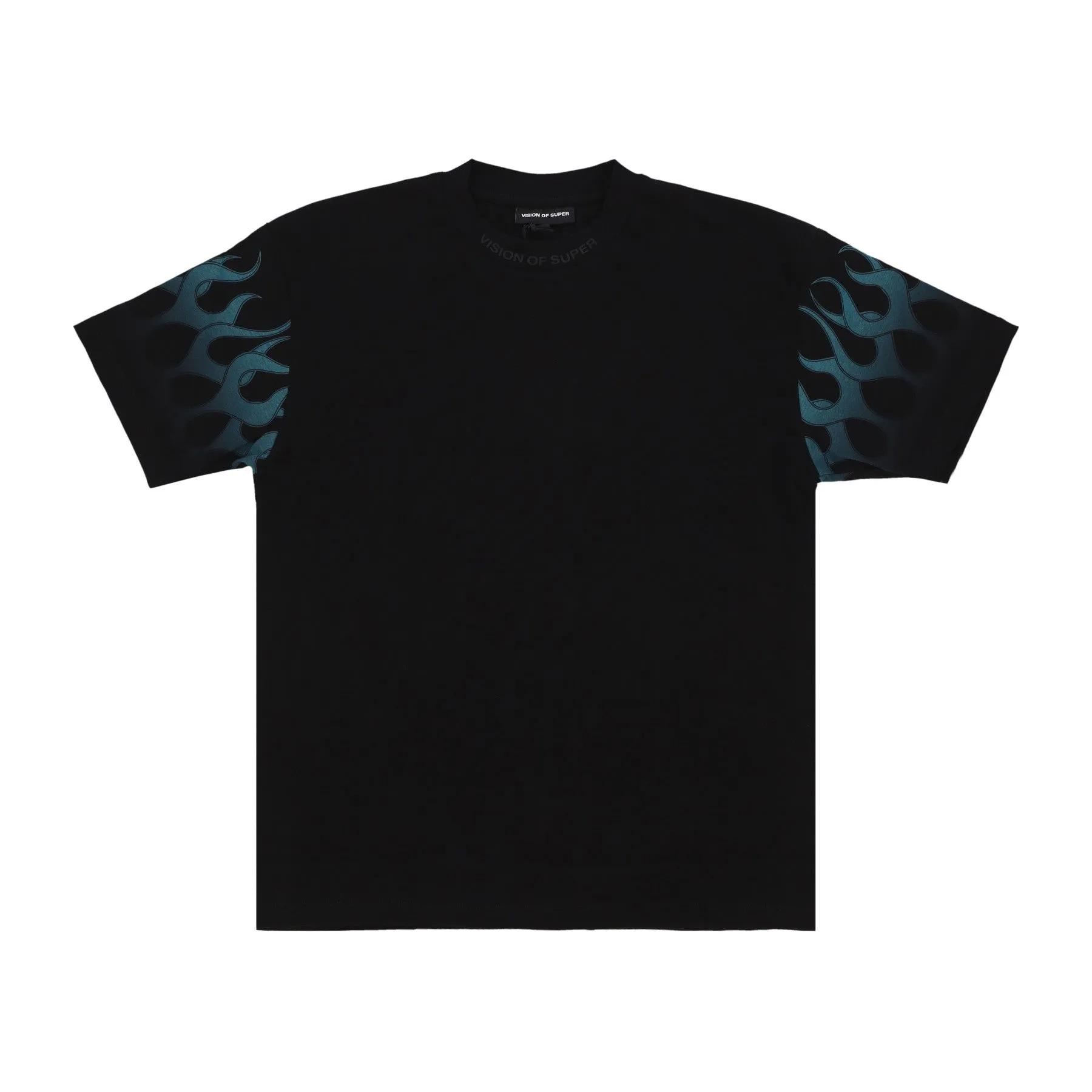 Maglietta Uomo Racing Flames Tee Black