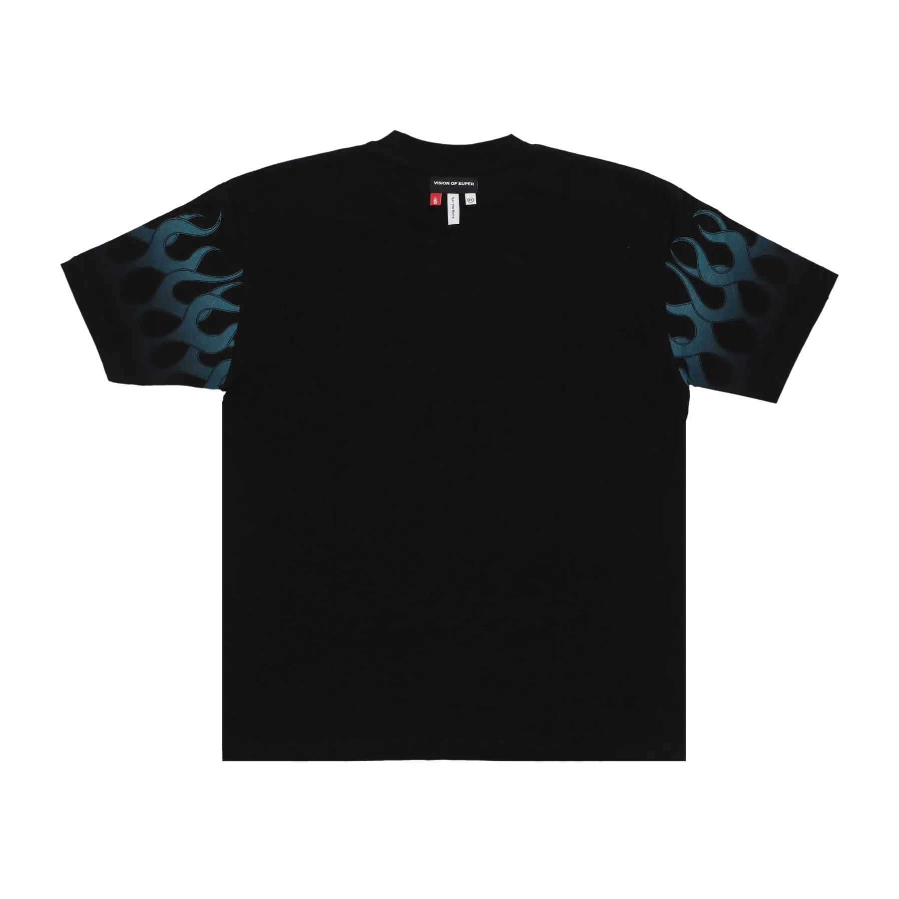 Maglietta Uomo Racing Flames Tee Black