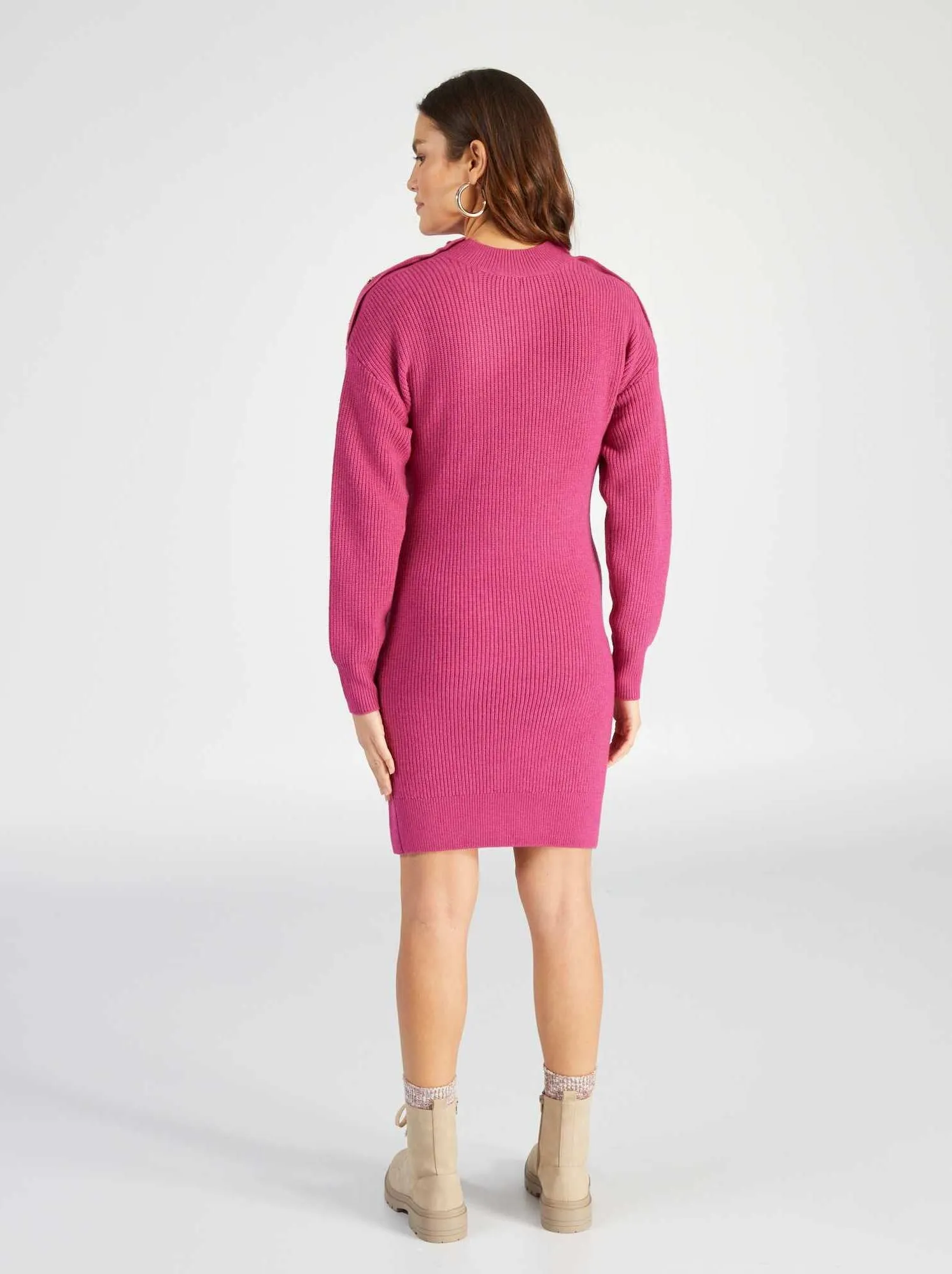 Maxi pull per l'allattamento - ROSA