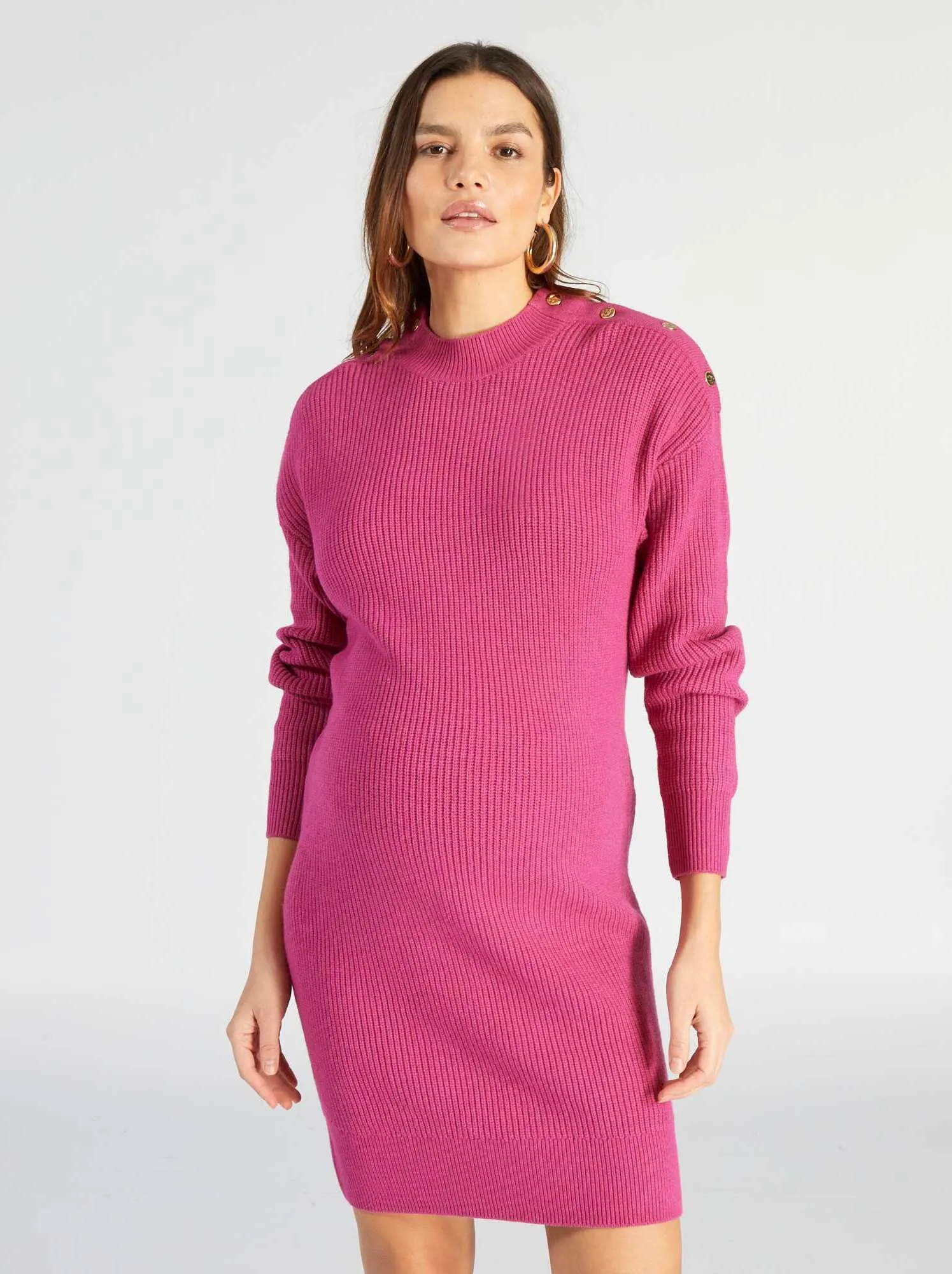 Maxi pull per l'allattamento - ROSA