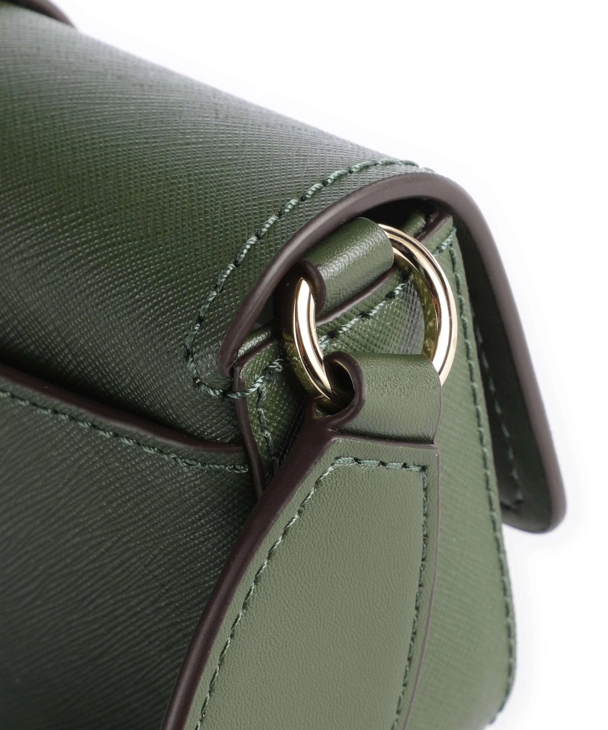  Michael Kors Greenwich Borsa a tracolla pelle di vacchetta saffiano verde scuro  