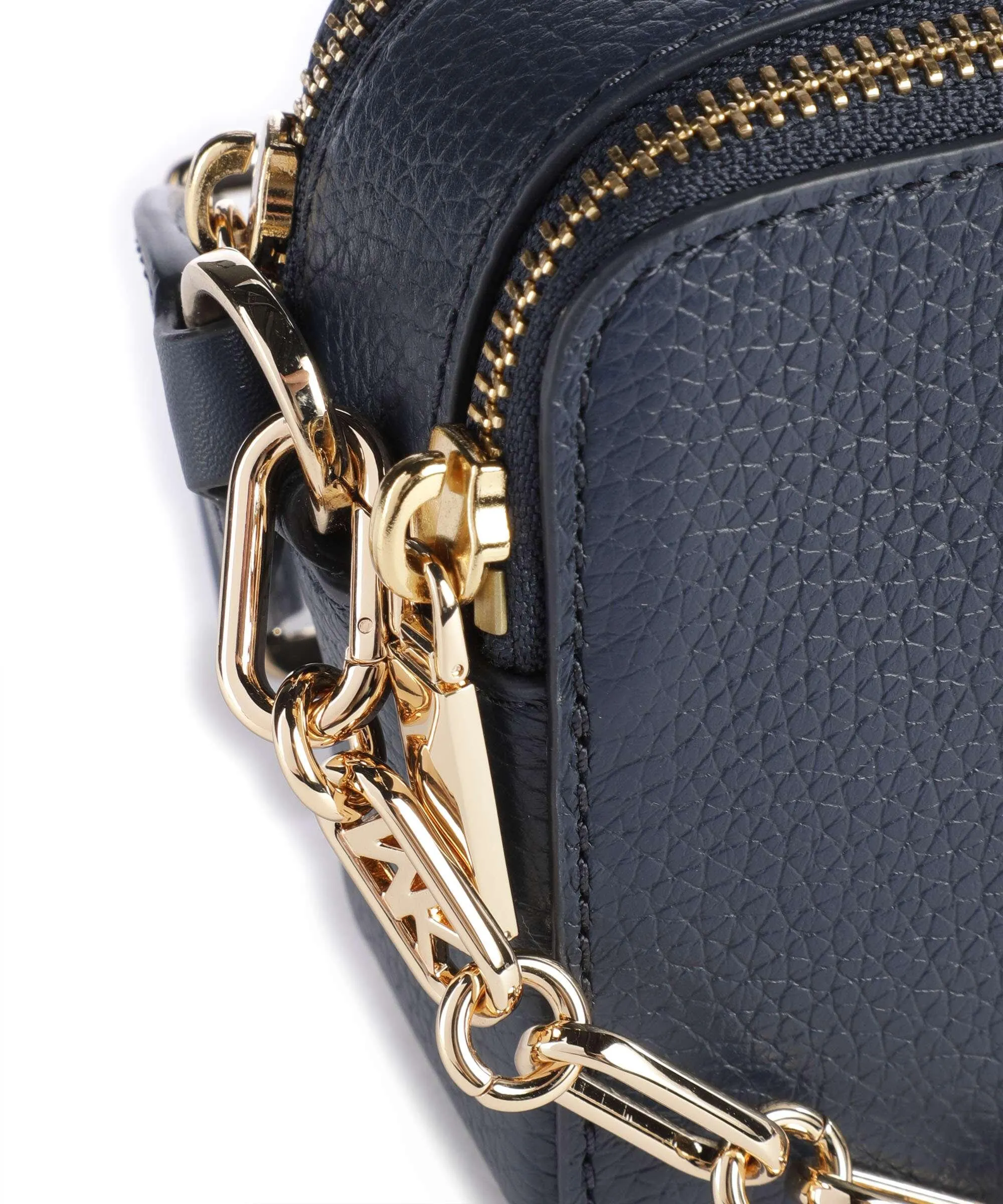  Michael Kors Jet Set Borsa a tracolla pelle di vacchetta grana navy  