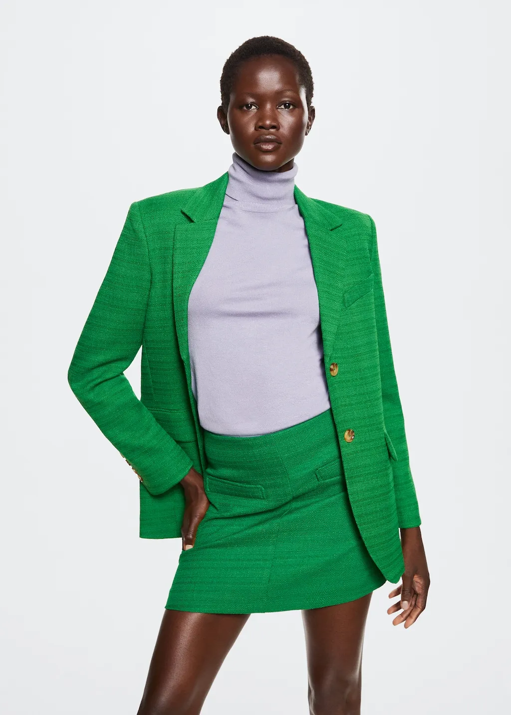 Minigonna tweed