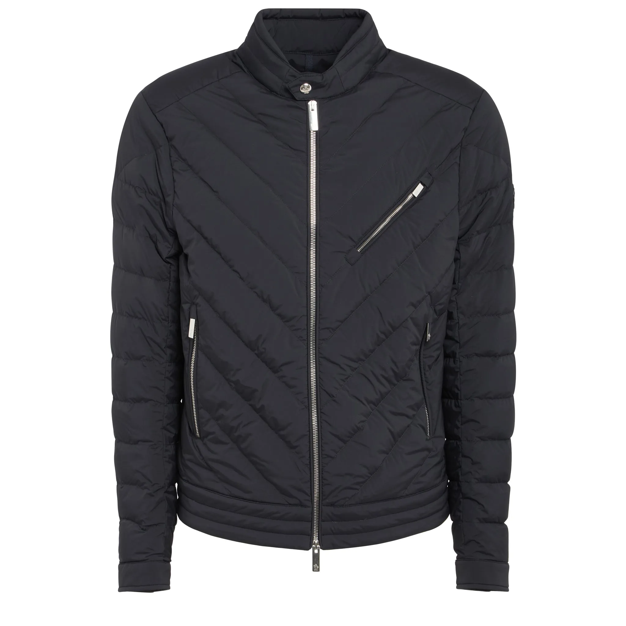 MONCLER  Piumino corto ''Gittaz'' in tessuto nero