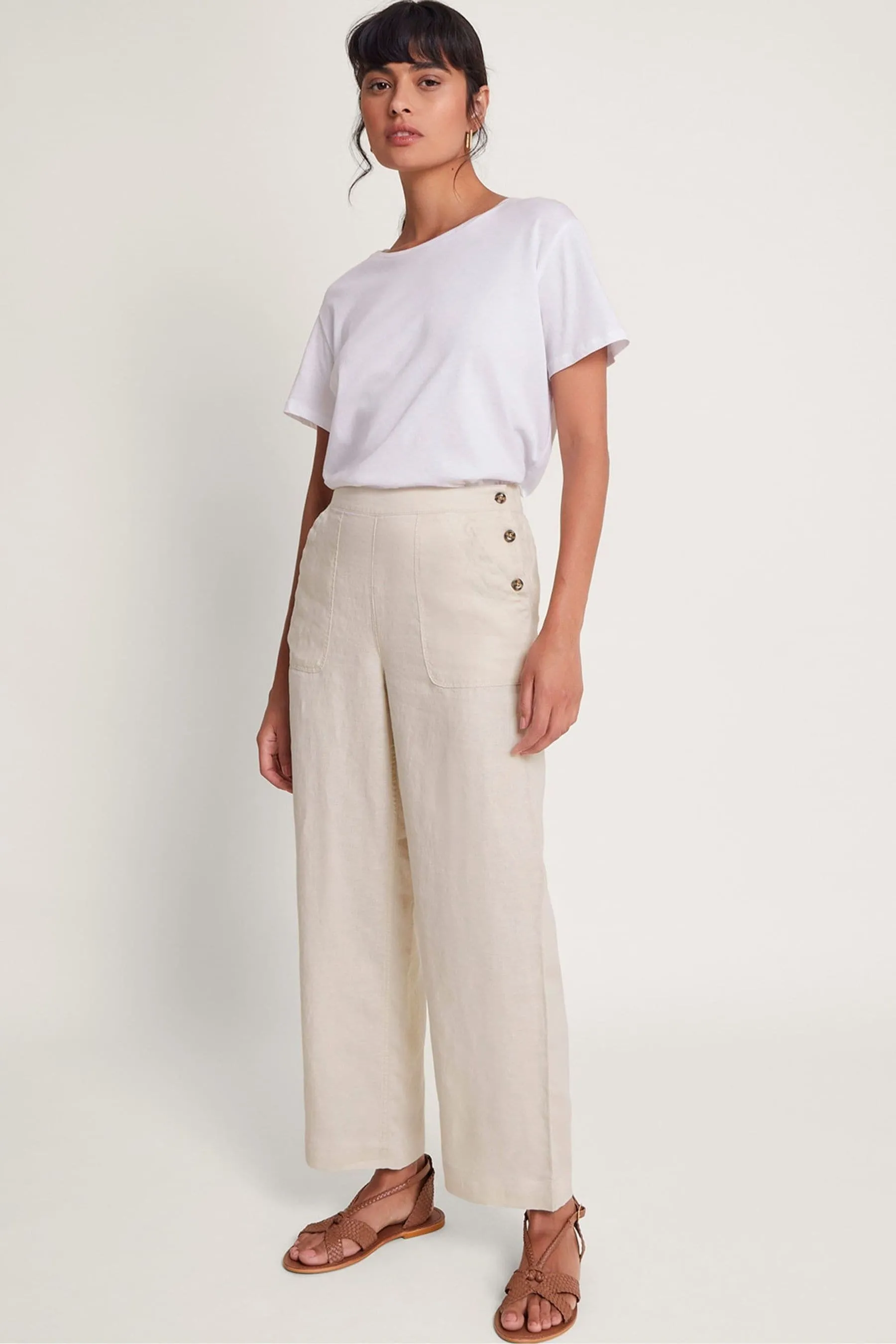 Monsoon Parker - Pantaloni corta in lino