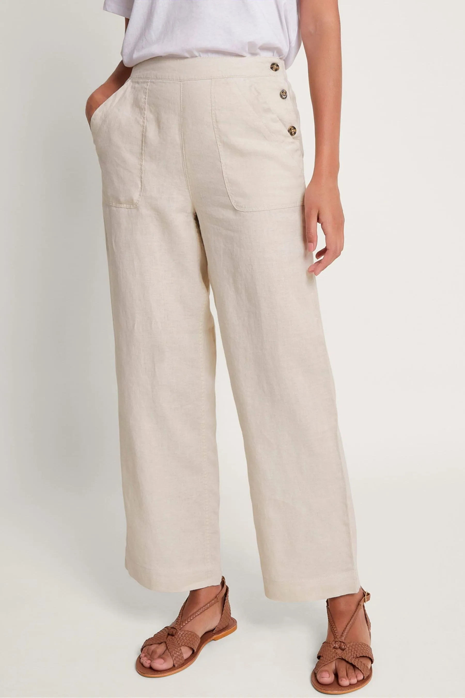 Monsoon Parker - Pantaloni corta in lino