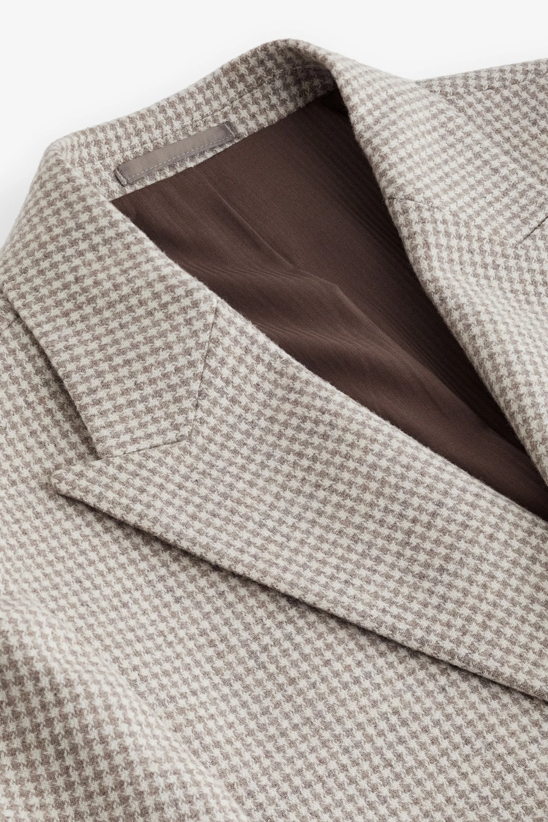 Neutro  - Blazer doppiopetto Blend pied de poule in lana