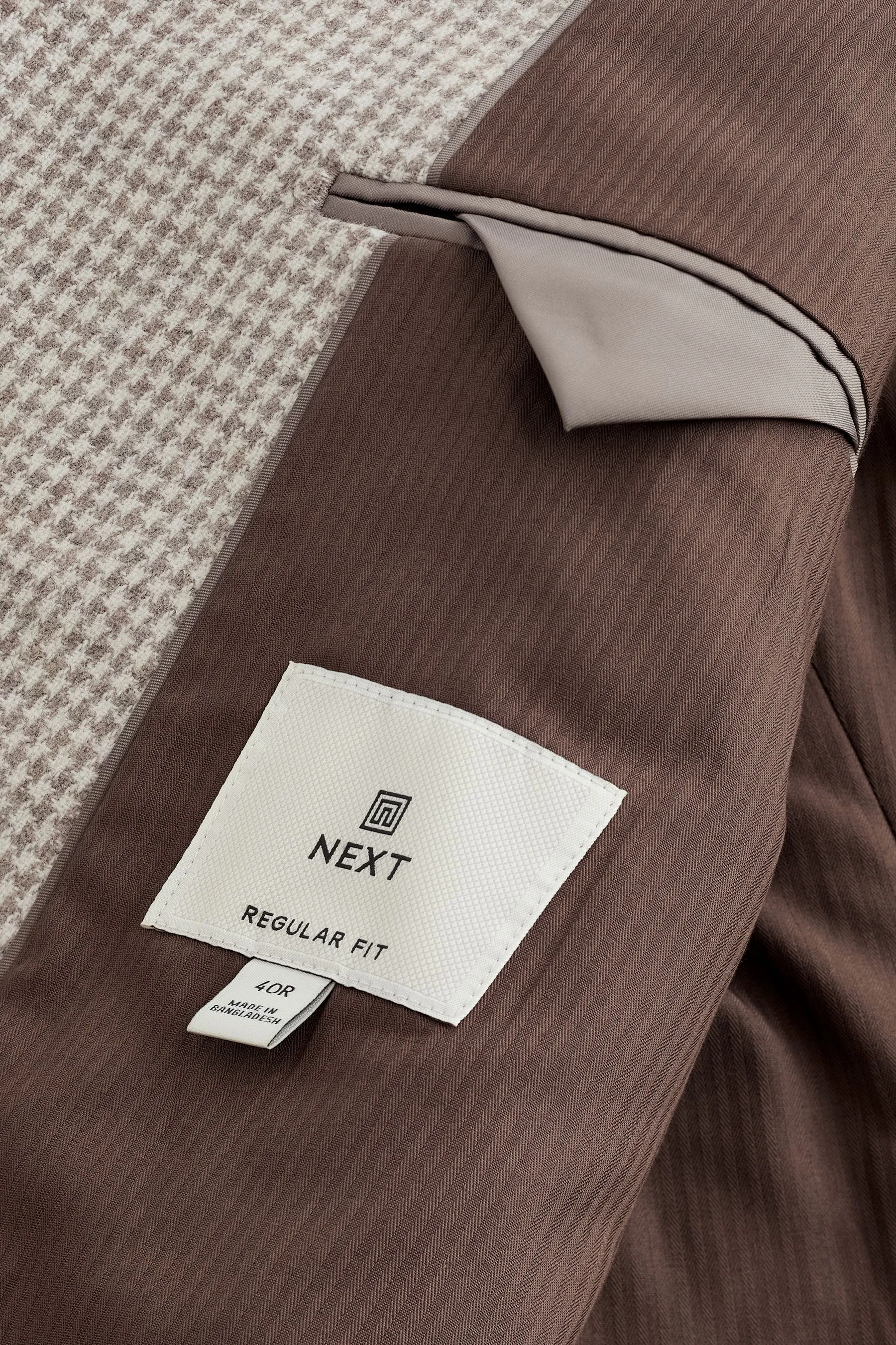 Neutro  - Blazer doppiopetto Blend pied de poule in lana