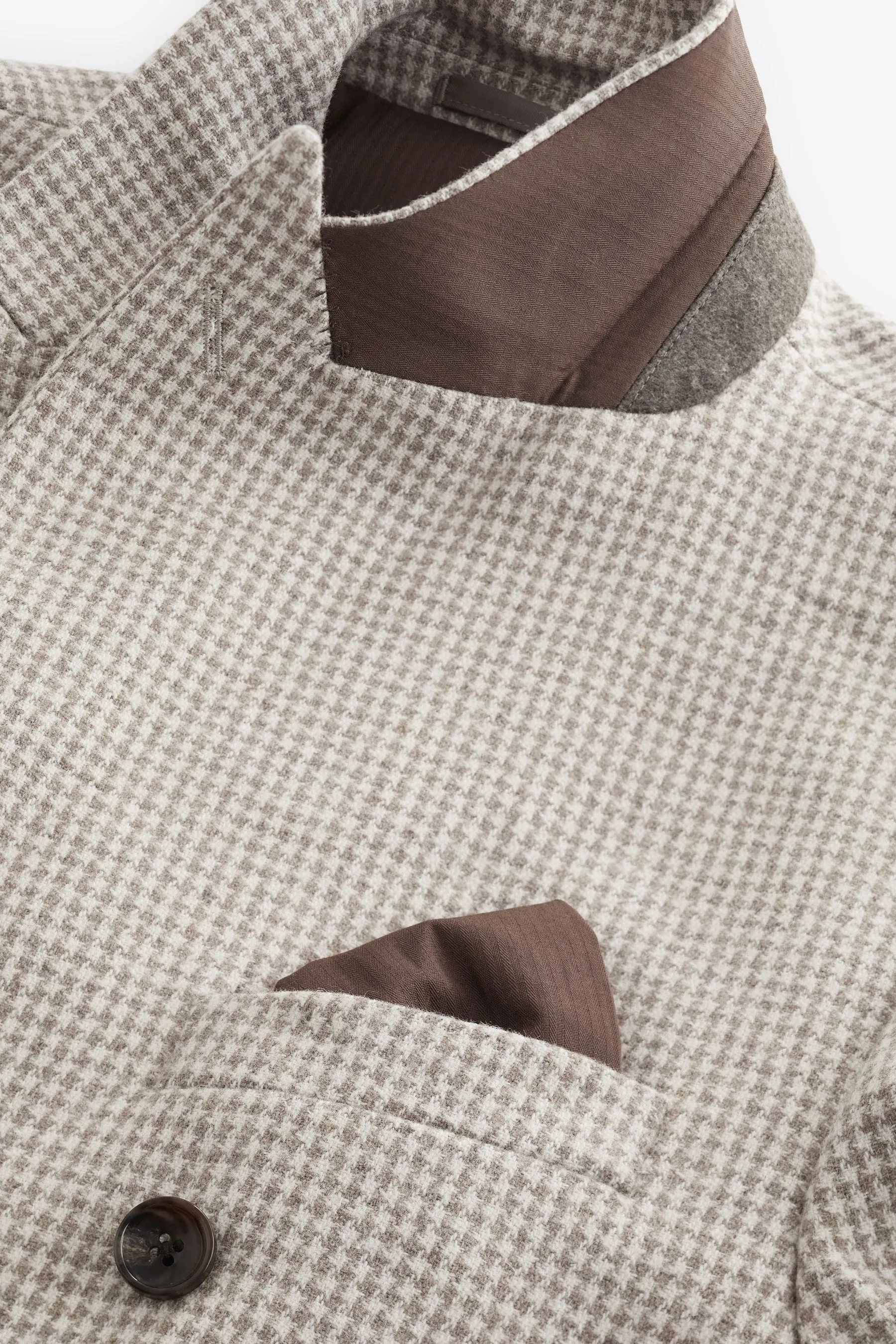 Neutro  - Blazer doppiopetto Blend pied de poule in lana