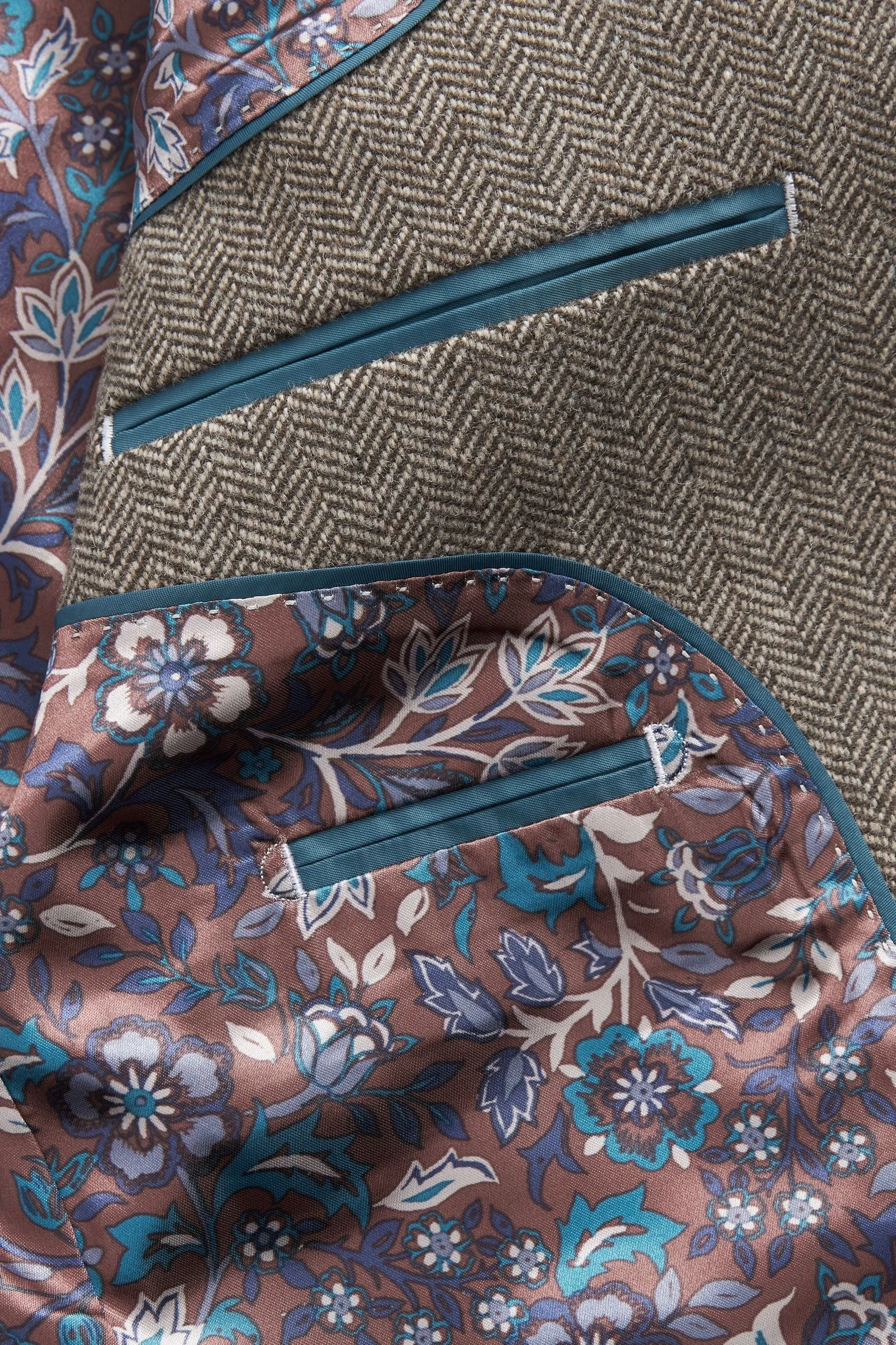Nova Fides Signature - Blazer in lana a spina di pesce